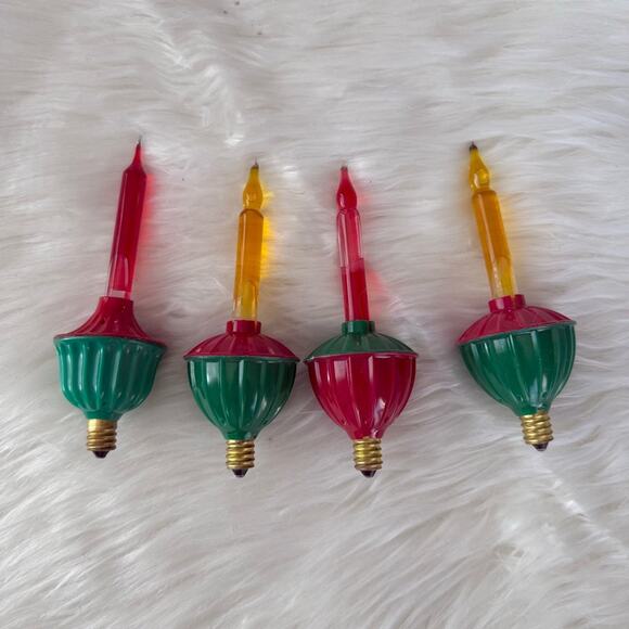 Vintage | True VTG Christmas Light Bubble Replacement Bulb Holiday Red Yellow - Picture 1 of 5